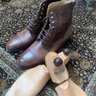 Vass Two Tone Suede Chestnut Leather Boots 42