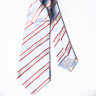 KITON Light Blue Striped Sartorial Silk Tie Italy Made