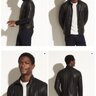 Vince Black Lambskin Leather Bomber Jacket XS Excellent Condition MSRP $1000