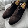 Crockett jones swansea dark brown suede 9UK