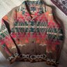 Freewheelers Oregon Trail Aztec Navajo Wool Jacket, size 40