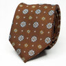 Terracotta Tie Burnt Orange Tie Men Brown Tie Medallion Tie