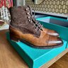 Edward Green Galway / Dark Oak & Macca Suede / E82 / 8.5UK/9US + Trees