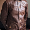 Freewheelers Journeyman Work Coat, 40 - Olive Drab Shinki Horsehide