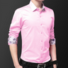 MENS BUTTON DOWN SHIRT WITH ORIENTAL INNER DETAILS