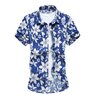 MENS SHORT SLEEVE FLORAL SHIRT