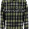 DSQUARED2 CHECK FLANNEL SHIRT WITH RUBBERIZED LOGO