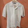 SOLD - Fullcount Cotton Linen Camp Collar Shirt
