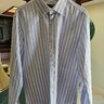 3 Spier & Mackay 60% Linen 40% Striped Cotton Shirts 16.5 Slim