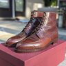 ****SOLD**** Enzo Bonafe NST boot Horween Color 4 Hatch grain Shell Cordovan UK 8/ US9