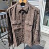 [No longer available] Permanent Style Overshirt Brown Linen Size L