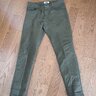 Naked & Famous Raw Cotton Canvas Olive US 34 Easy guy fit