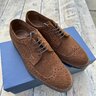 Sons of Henrey Jermyn Longwing Derby Snuff Suede - UK 7.5