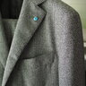 Eidos Puppytooth grey flannel suit -- 50EU/40US