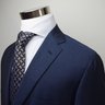 SOLD! NWT SARTORIA PARTENOPEA SOLID NAVY SUIT US44 42/EU54