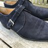 Antonio Meccariello, navy suede monks, EU41