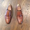 Herring Shoes Double Monkstrap in Cognac Calf (9.5 UK)