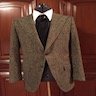 FS: Dolce & Gabanna Two Button Donegal Tweed Peak Lapel Blazer 40R Made In Italy