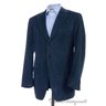 ERMENEGILDO ZEGNA CASHCO Recent Teal Blue CASHMERE COTTON Blazer Sport Coat Jacekt - EU 52 / US 42 R