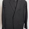 Charcoal gray Caruso two-button suit flat-front pants Size 42