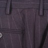 NWOT Lanvin navy wool chalkstripe flat-front slacks Italy 48