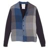 SOLD❗️STEPHAN SCHNEIDER Blue Check Linen Shawl Collar Cardigan NEW 5 M