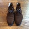 FURTHER PRICE DROP: Vass Mid-Brown Suede Chukka F Last 41.5 -- With Vass Shoe Trees