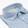 SOLD SOLD SOLD G. INGLESE  Light blue cotton pique long sleeve polo shirt Size Medium