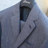 BNWT $6,525.00 BRIONI Madison Slim Fit Anthracite Super 160s Wool & Silk Suit 40R