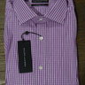 SOLD NWT Ralph Lauren Black Label RLBL Tailored Fit Dark Pink Check Shirt Size 16 $395