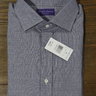 SOLD NWT Ralph Lauren Purple Label RLPL Navy/White Glen Plaid Shirt Size 16 Retail $425
