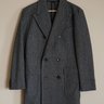 SOLD | Ludlow Carpini Wool Topcoat Double Breasted - Grey, 36S