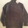 Epaulet Size 40 Funnel Neck Fisherman Sweater