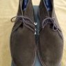 Alden Unlined Suede Chukka Size 7.5D, Chocolate Brown