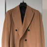 Suit Supply Camel Double Breasted Coat Size 50