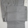 SOLD! NWT $600 Luigi Borrelli Handmade Light Gray Flannel Dress Pants US38