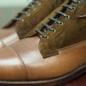 Allen Edmonds Natural Shell Cordovan and Snuff Suede Eagle Country Boots - Size 10.5D
