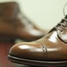 SOLD: Carmina x Epaulet WWII Field Boot - Medium Cognac Shell Cordovan - 9.5UK