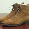 SOLD: Edward Green Coffee Suede Shannon Boots - 9.5E(UK)/10D(US)