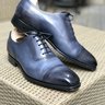 SOLD Edward Green Lichfield - Midnight Blue Antique MTO - UK8E