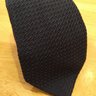 Kent Wang Navy Grenadine Tie