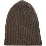 *SOLD* Inis Meain Brown Donegal Rib Knit Wool-Cashmere Fisherman's Cap (one size)
