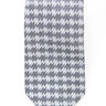 Hermes Gray/White Silk Houndstooth Tie