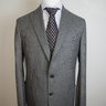 SOLD! NWT DE PETRILLO SARTORIA NAPOLETANA Mid Gray Flannel Suit US44 42/EU54