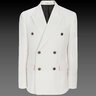 SOLD❗️PAUL SMITH Full Canvas White Cotton Linen Double Breasted Blazer NEW 38