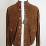 SOLD! NWT Eddy Monetti Suede A1 Bomber Jacket Brown US40/EU50