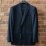 NWT RLBL Drop 7 "Anthony" Single Breasted Suits, 40R/42R/42L/44L, Solid Navy Wool Gabardine