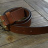 SOLD! NWT Robert Talbott Brown Grain Leather Belt Size 40