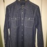 Iron Heart Jeans IHSH-21 10oz Heavy Blue Selvedge Chambray Work Shirt M NWOT