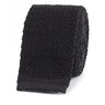 Wanted: Crunchy Black Knit Tie (7cm)